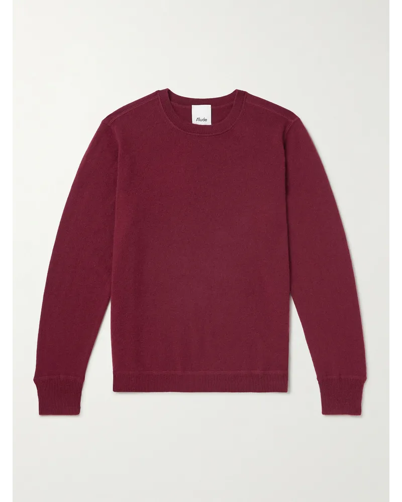 ALLUDE Pullover in cashmere Bordeaux