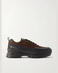 Common Projects Sneakers in camoscio con finiture in gomma Track Hiker Marrone