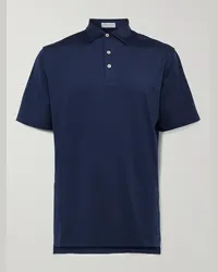 Peter Millar Polo da golf in jersey tecnico Blu