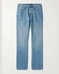 MR P. Jeans a gamba dritta in denim biologico cimosato Blu