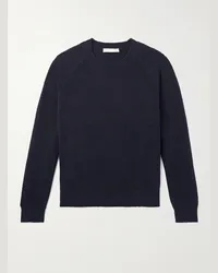 Umit Benan Pullover in misto cashmere e cotone Blu