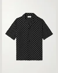 Saint Laurent Camicia in voile stampato Nero