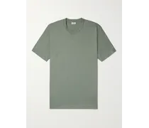 T-shirt slim-fit in jersey di cotone Sea Island
