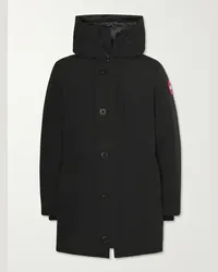 Canada Goose Piumino stile parka in shell ARCTIC TECH® con cappuccio e applicazioni Chateau Nero