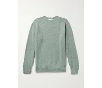 Pullover in lana spazzolata