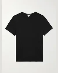 Club Monaco T-shirt in jersey di cotone Luxe Featherweight Nero