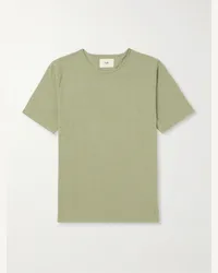 Folk T-shirt in jersey di cotone Everyday Verde