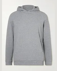 LULULEMON Felpa con cappuccio in misto cotone testurizzato At Ease Grigio