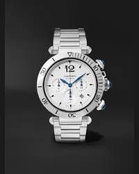 Cartier Cronografo automatico 41 mm in acciaio inossidabile Pasha de , N. rif. WSPA0018 Bianco