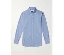 Drake's Camicia in flanella di cotone con collo button-down