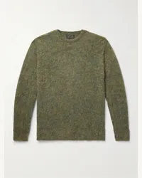 Beams Plus Pullover in misto mohair Verde