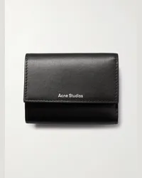 Acne Studios Portafoglio in pelle con logo Nero