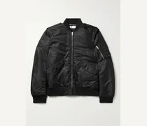 Bomber slim-fit in tessuto shell