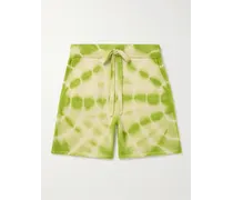 Shorts a gamba dritta in cashmere tie-dye con coulisse Trance