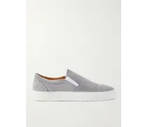 MR P. Sneakers slip-on in Regenerated Suede by evolo Grigio