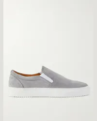 MR P. Sneakers slip-on in Regenerated Suede by evolo Grigio