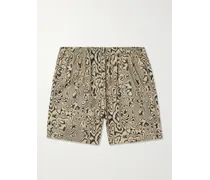 Shorts a gamba larga in mesh stampato con coulisse Practice