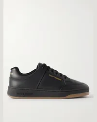 Saint Laurent Sneakers in pelle traforata SL/61 Nero