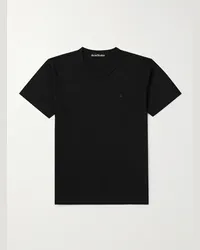 Acne Studios T-shirt in jersey di cotone Nash Nero