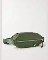 Loewe Marsupio in pelle con logo impresso Verde