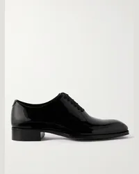 Tom Ford Scarpe Oxford in vernice whole-cut Elkan Nero