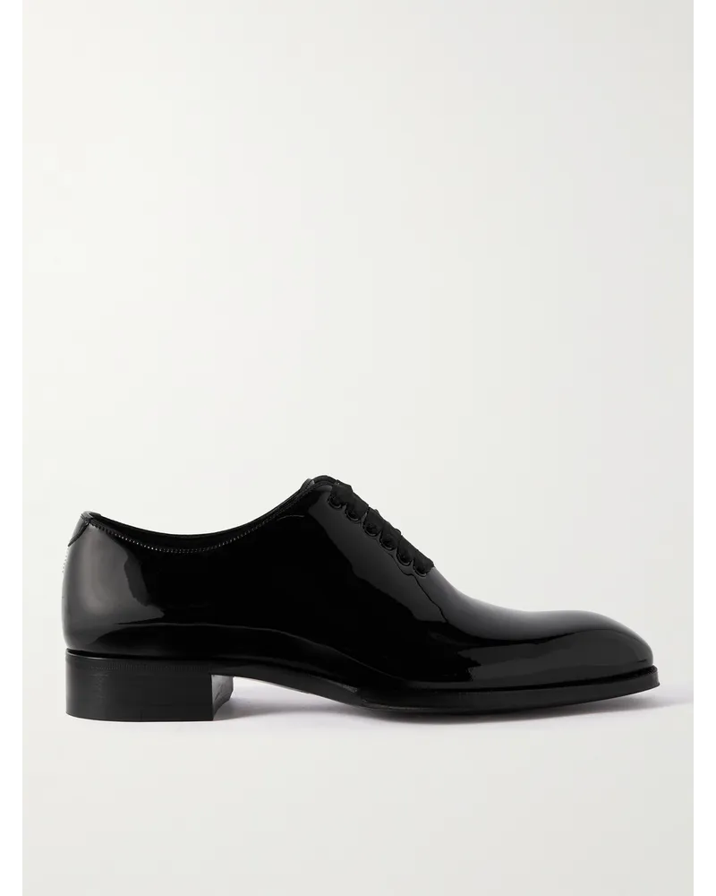 Tom Ford Scarpe Oxford in vernice whole-cut Elkan Nero