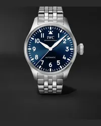 IWC Orologio automatico 43 mm in acciaio inossidabile Big Pilot’s, N. rif. IW329304 Blu