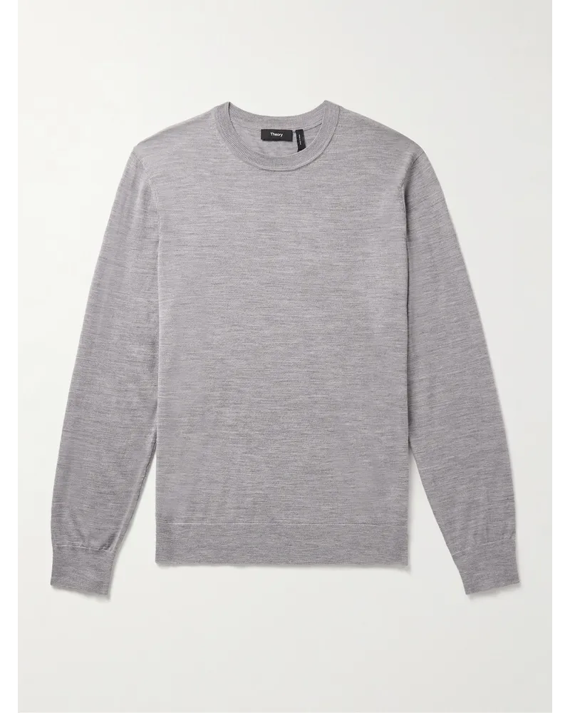Theory Pullover slim-fit in lana Grigio