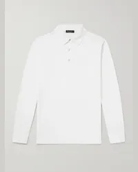 Loro Piana Polo in cotone piqué Bianco