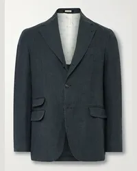 Massimo Alba Blazer in lino Catch2 Grigio