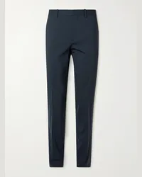 Theory Pantaloni a gamba affusolata in misto lana vergine Mayer Blu