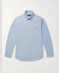 Ralph Lauren Camicia slim-fit in cotone Oxford Blu