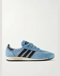 adidas Wales Bonner Sneakers in mesh e camoscio spazzolato con finiture in pelle SL76 Blu