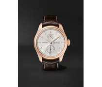 Supersonic Limited Edition Hand-Wound 43mm 18-Karat Rose Gold and Alligator Watch, Ref. No. SUPERSONIC/RG
