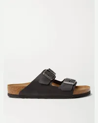 Birkenstock Sandali in pelle oliata Arizona Nero