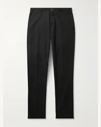 Incotex Pantaloni slim-fit in tricochino Nero