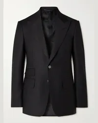 Tom Ford Giacca in misto lana e mohair Shelton Nero