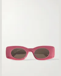 Loewe Paula's Ibiza Occhiali da sole in acetato con montatura rettangolare Rosa