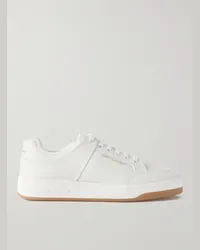 Saint Laurent Sneakers in pelle traforata SL/61 Bianco