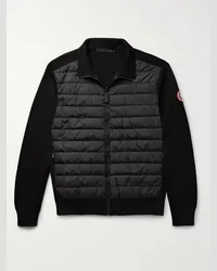 Canada Goose Piumino slim-fit in lana merino e shell trapuntato HyBridge Nero