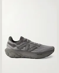 New Balance Sneakers da running in mesh con finiture in pelle 1080 Grigio