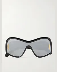 Loewe Occhiali da sole in acetato con montatura D-frame Wave Nero