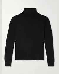 The Row Pullover in cashmere a costine con collo a lupetto Daniel Nero