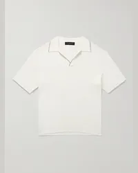 Rag & Bone Polo in misto cotone a coste Johnny Harbour Neutri