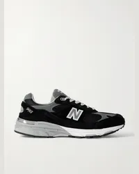 New Balance Sneakers in camoscio, mesh e pelle MiUS 993 Nero