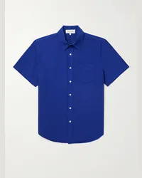 Alex Mill Camicia in popeline di cotone tinta in capo Jo Blu