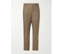 Pantaloni a gamba affusolata in lino Affonso