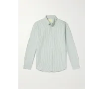 Camicia in cotone Oxford a righe con collo button-down Belavista