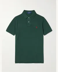 Ralph Lauren Polo in cotone piqué con logo ricamato Verde