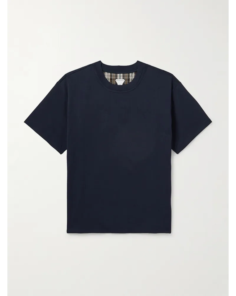 Bottega Veneta T-shirt reversibile in jersey di cotone Blu